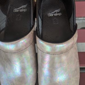 A pair of Dansko shoes